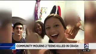 Community mourns 2 teens killed in crash
