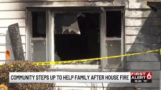 Community steps up to help family after house fire