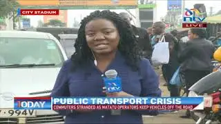 Commuters stranded as matatu operators keep vehicles off the road