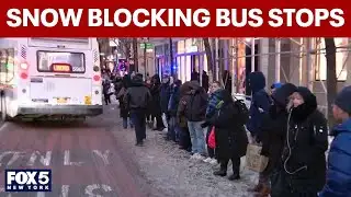 Concerns over snow blocking bus stops in NYC