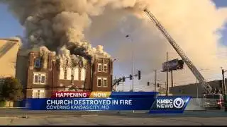 Congregation gathers after massive church fire