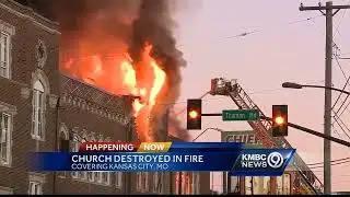 Congregation gathers after massive church fire con01