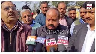 Congress Workers protest in Ramgarh, Samba district