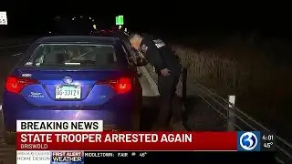 Connecticut state trooper arrested again in Griswold