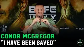 Conor McGregor opens up: "I have changed"