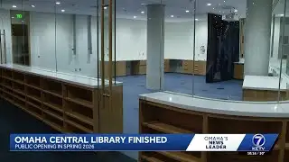 Construction at Omaha Central Library is finished; set to open to the public in spring 2026