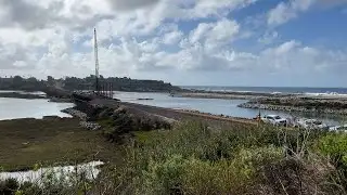 Construction begins on double track train bridge at North County