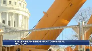 Construction worker critically injured after crane drops massive beam in Madison