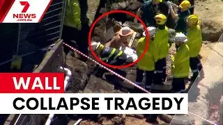 Construction worker dies in Brisbane wall collapse | 7NEWS