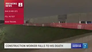 Construction worker falls to his death