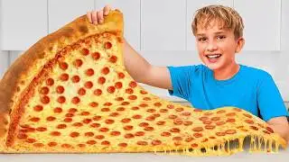 Cooking GIANT vs TINY Food Challenge! Part 2