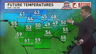 Cool, windy Sunday brings rain chances before colder Monday