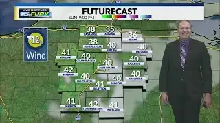 Cool with increasing clouds tonight