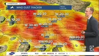 Cooler and breezier on Friday behind a cold front