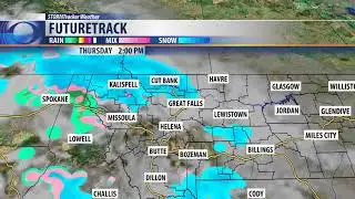 Cooling trend continues, snow returns tomorrow