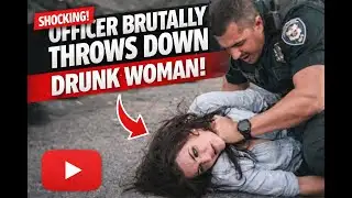 Cop slams drunk handcuffed woman to the ground