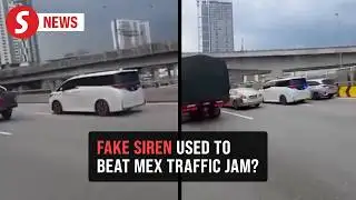 Cops tracking down driver allegedly using fake siren, blue lights to beat traffic