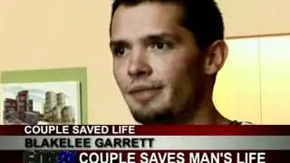 Couple saves man