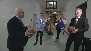 Courtesy Desk: Robin, Larry and Skip show off their shooting skills!