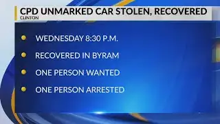 CPD unmarked car stolen, recovered