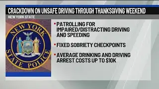 Crackdown on unsafe driving through Thanksgiving weekend