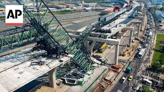 Crane collapse kills two in Thailand, a day after deadly train derailment