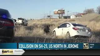 Crash injures two at highway intersection outside Jerome