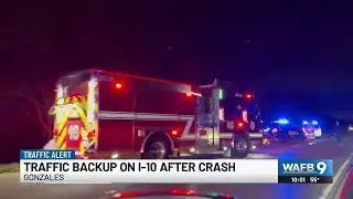 Crash reported on I-10 westbound in Ascension Parish