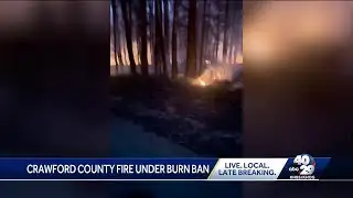 Crawford County crews contain fire around Frog Bayou overnight