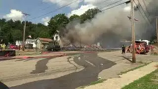 Crews Battle A Massive Blaze In Kennedy