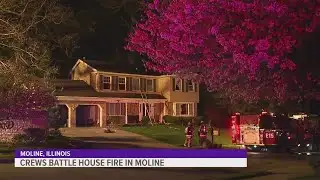Crews battle early-morning fire in Moline, briefly close 7th Street
