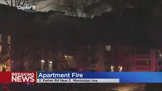 Crews battle fire at apartment complex on Parker Road