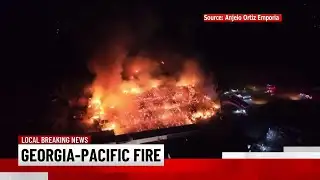 Crews battle fire at Georgia-Pacific plant