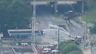 Crews battle fire near Atlanta gas station | Latest updates