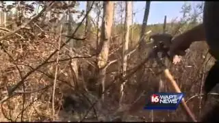 Crews battle grass fire