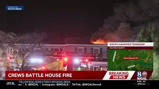 Crews battle house fire for several hours in Dauphin County