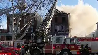 Crews battle house fire in North Philadelphia