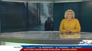 Crews battle large fire, strong winds at vacant Village Inn