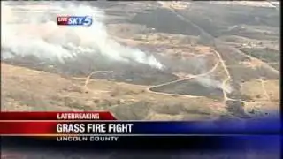 Crews Battle Large Grass Fire In Lincoln County