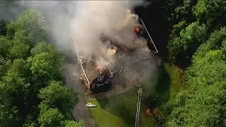 Crews battle large house fire in South Fulton