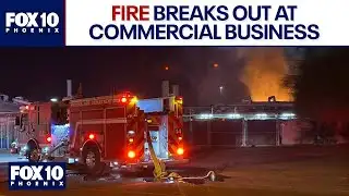 Crews battle large structure fire in Phoenix l FOX 10 Phoenix