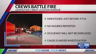 Crews battle Lexington residential fire