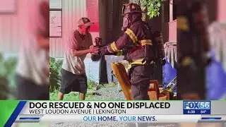 Crews battle Lexington residential fire