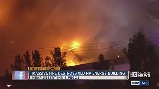 Crews battle massive building fire Wednesday morning