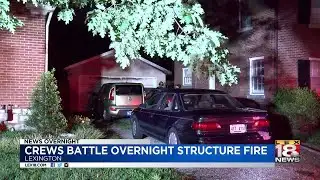 Crews Battle Overnight Structure Fire