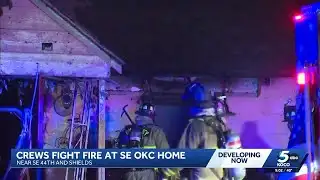 Crews battle several fires overnight in Oklahoma City