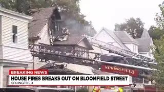 Crews battle Springfield house fire