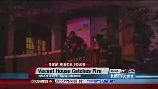 Crews battle vacant house fire