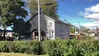 Crews battle West Springfield house fire