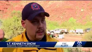 Crews battling forest fire in Ponderosa area